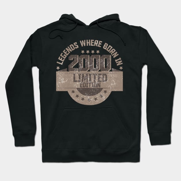 Legends where Born in 2000 Hoodie by Suryaraj